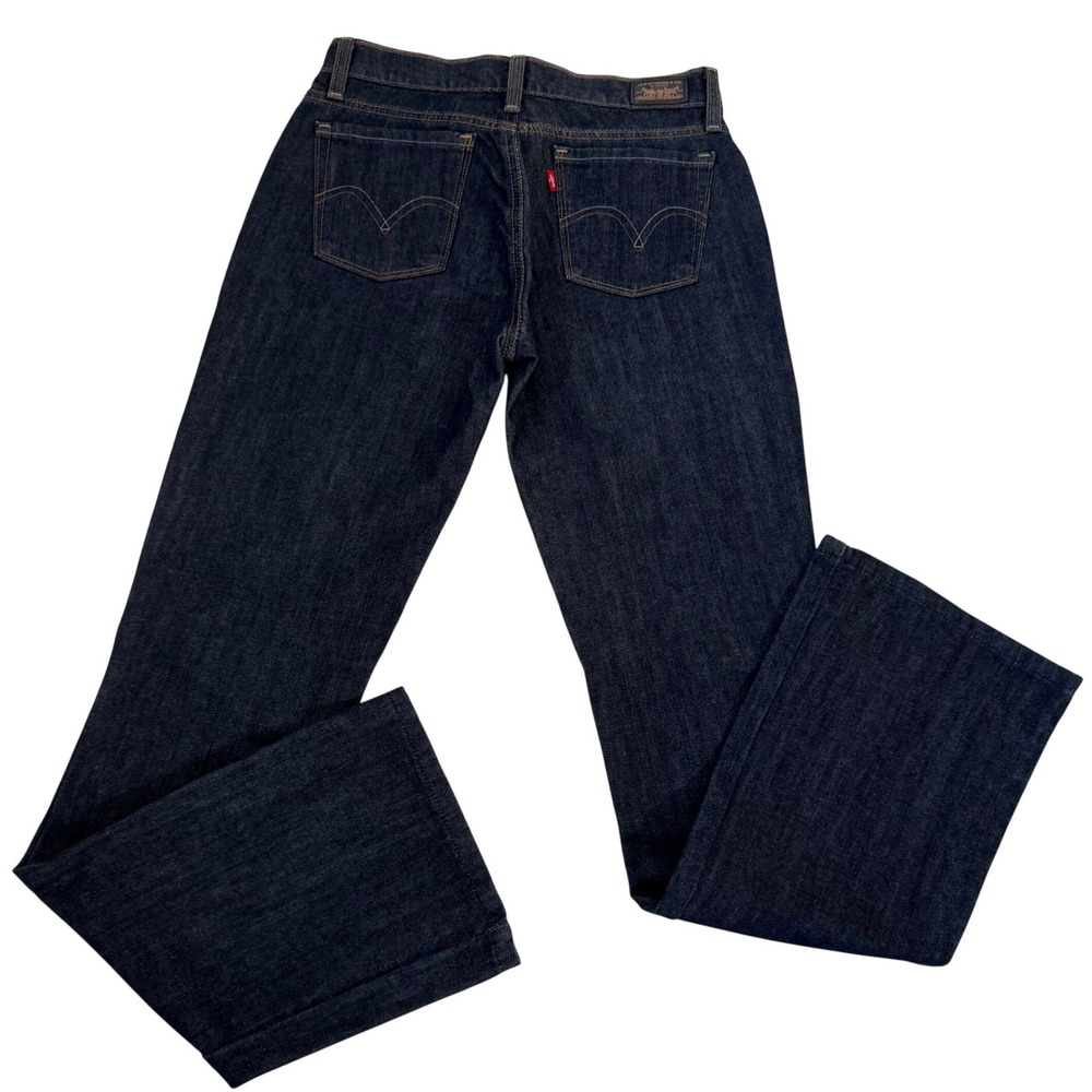 Levis 544 Ultimate Lift Boot Cut Jeans Dark Indigo Blue Women's 4 Medium